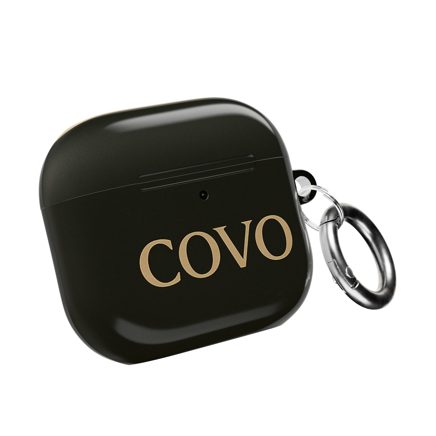 COVO AirPods Pro Case – Black Beige | Minimal Luxury Monogram
