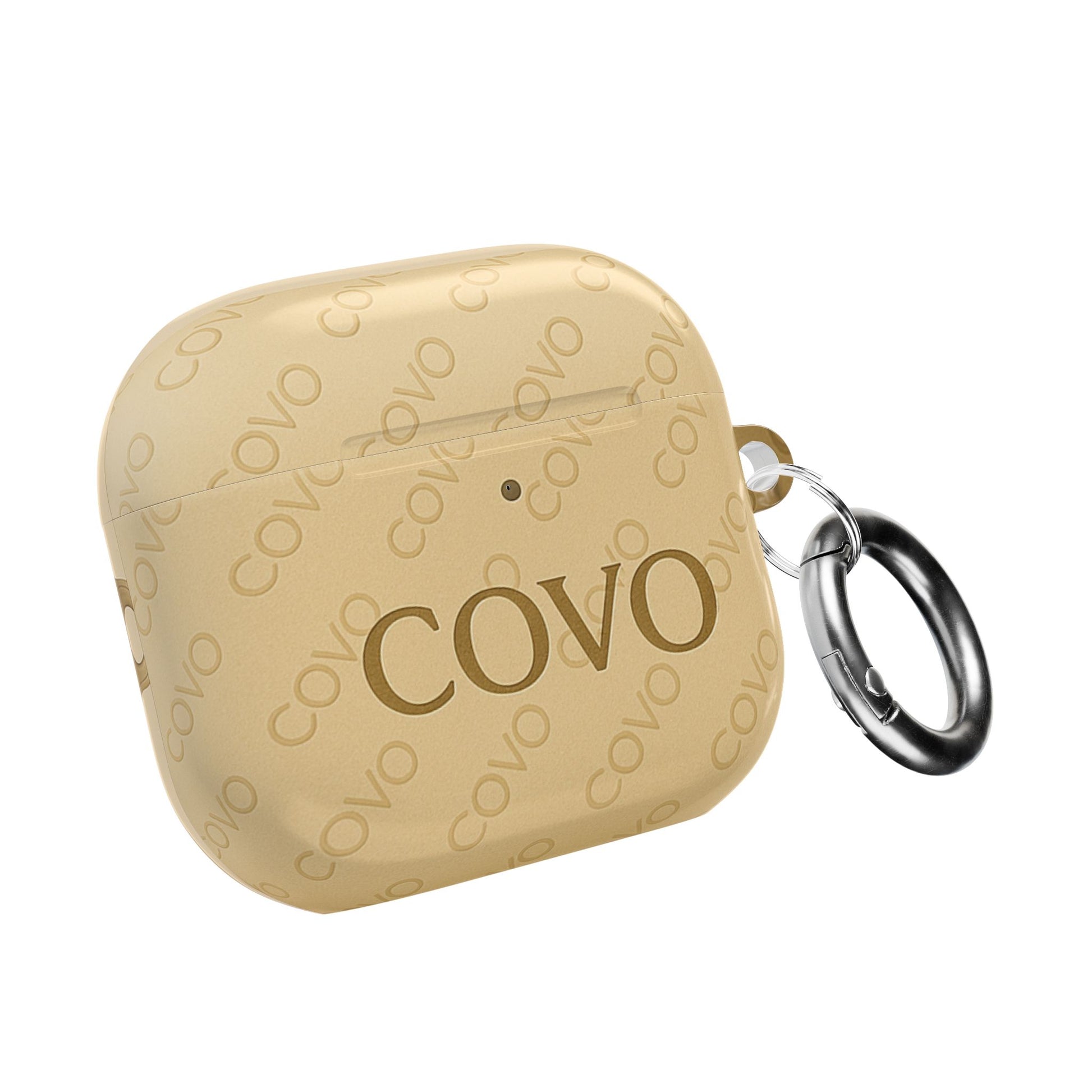 COVO AirPods Pro Case – Beige Sand | Minimal Luxury Monogram - COVO
