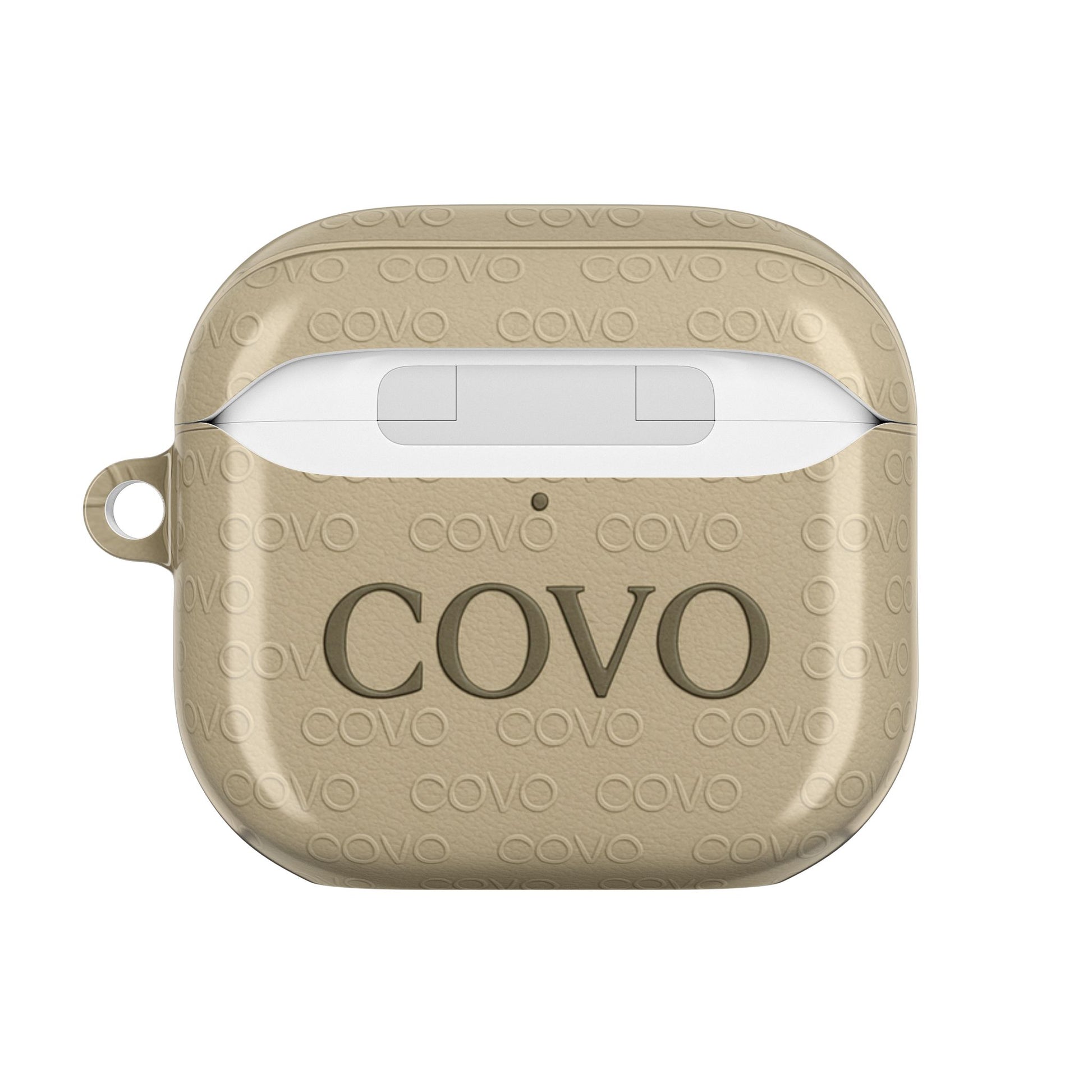 COVO AirPods Pro Case – Sand Beige | Minimal Luxury Monogram - COVO