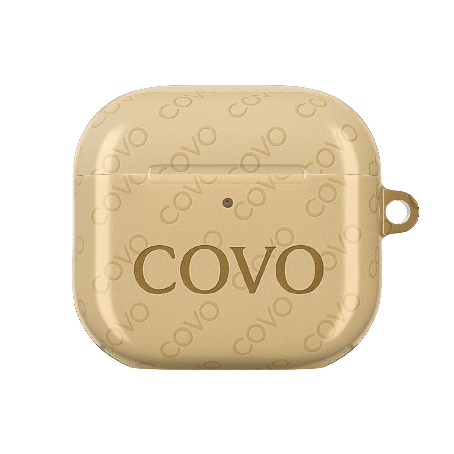 COVO AirPods Pro Case – Beige Sand | Minimal Luxury Monogram - COVO
