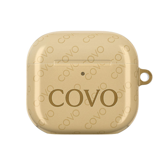 COVO AirPods Pro Case – Beige Sand | Minimal Luxury Monogram - COVO