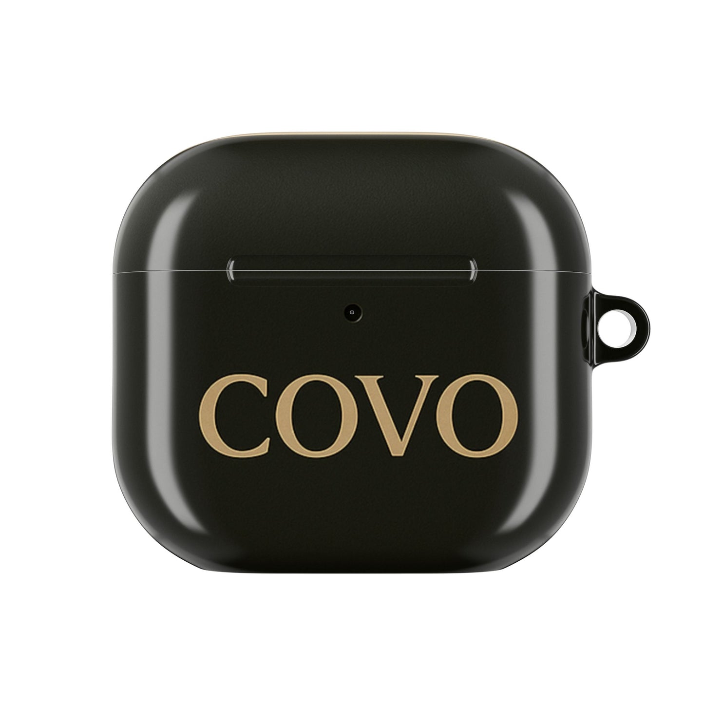 COVO AirPods Pro Case – Black Beige | Minimal Luxury Monogram