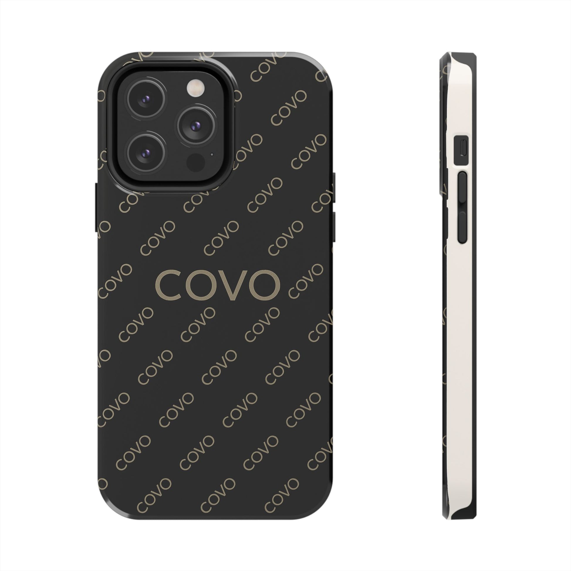 COVO — Black Beige iPhone Case - COVO