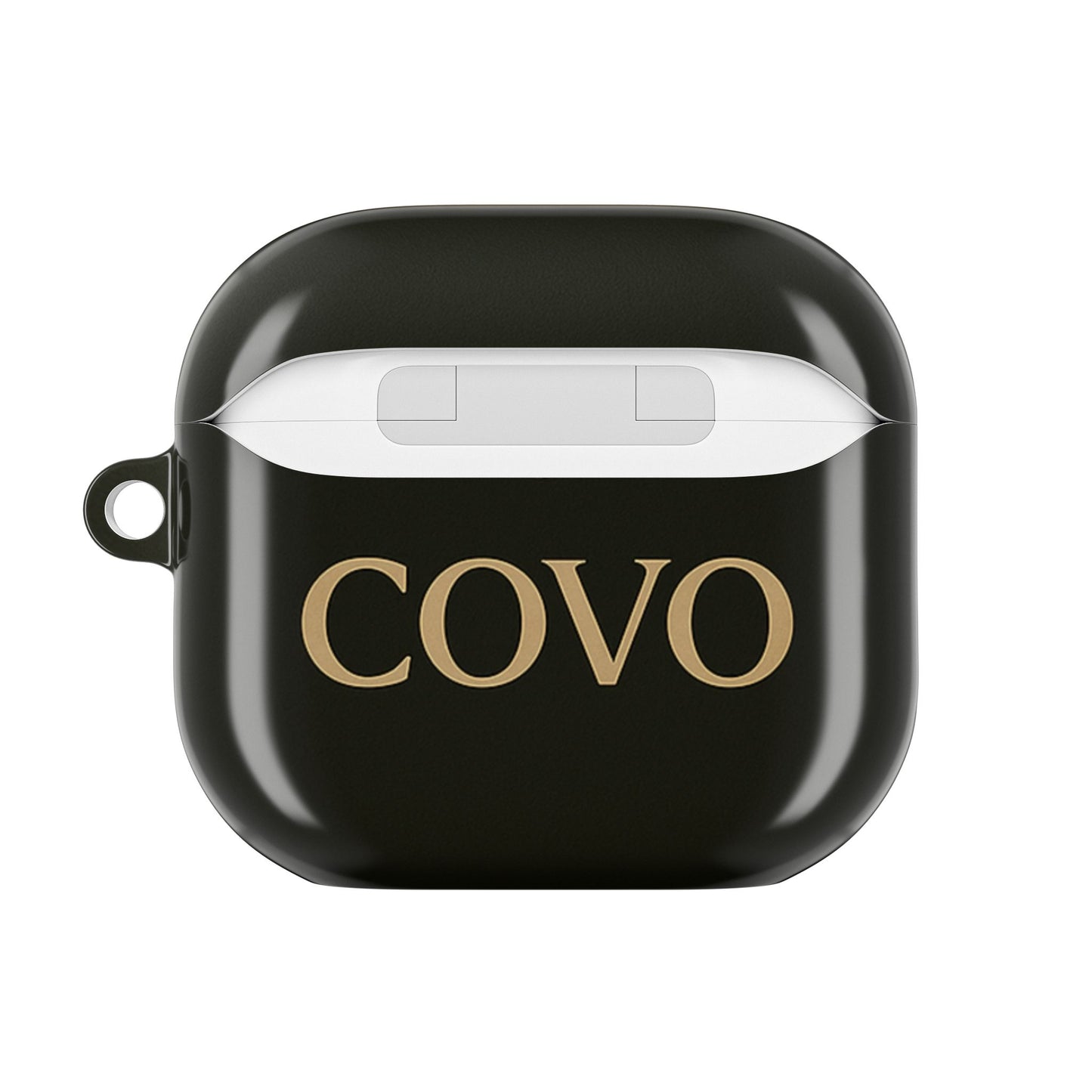COVO AirPods Pro Case – Black Beige | Minimal Luxury Monogram